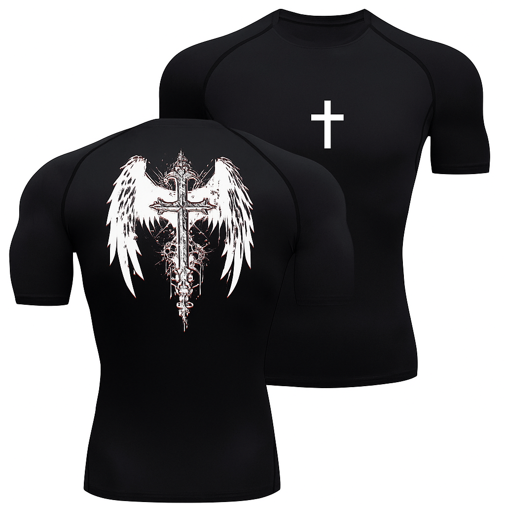 Cross compression shirt