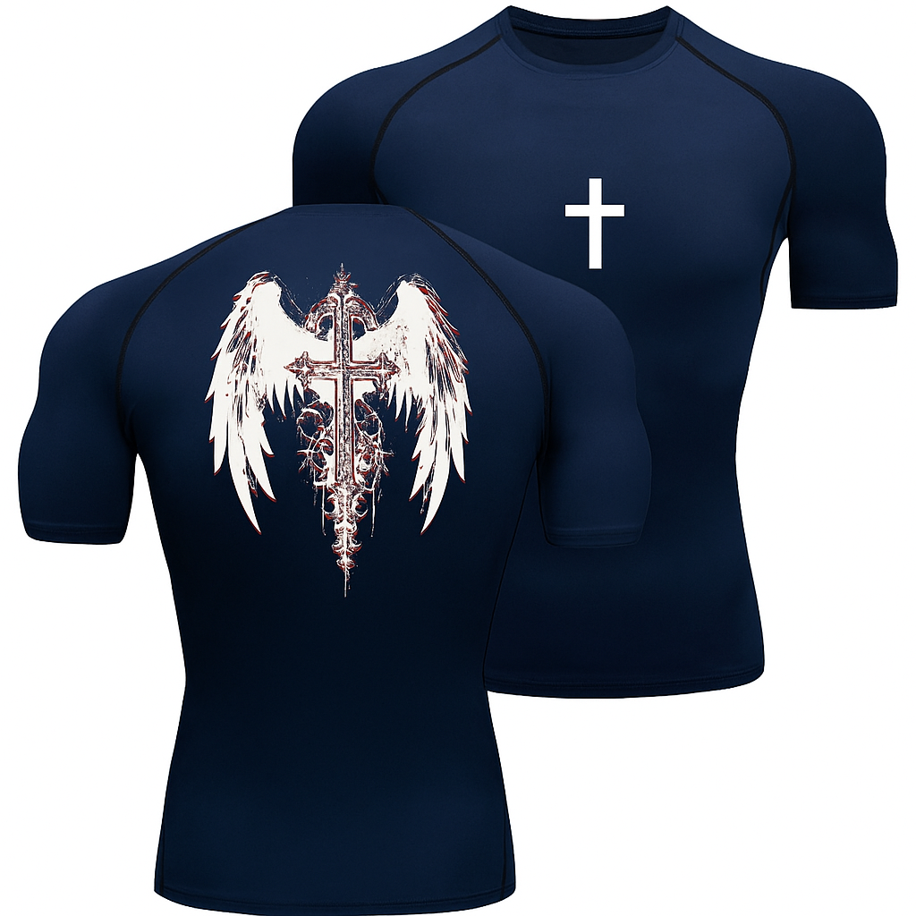 Cross compression shirt