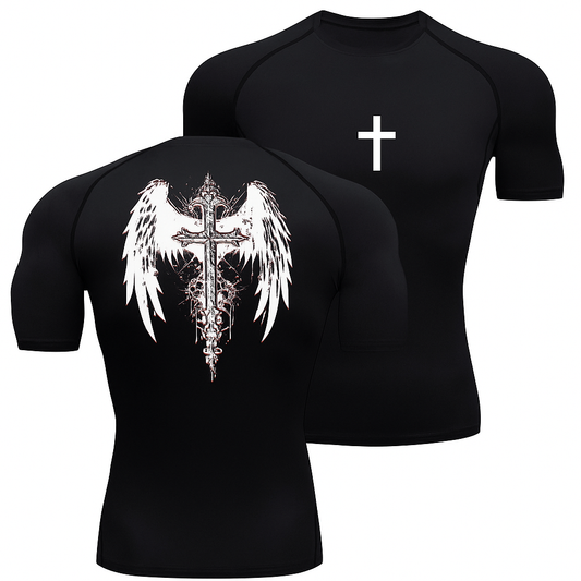 Cross compression shirt