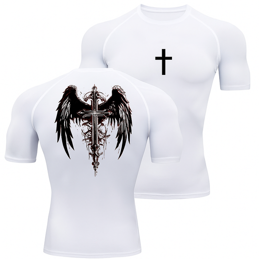Cross compression shirt